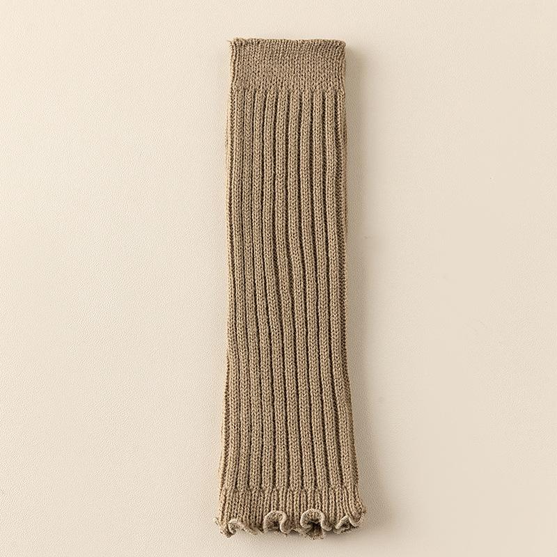 Dívčí pletené ponožky s krajkovým volánkem v korejském stylu - Délka do lýtek, jaro/podzim, Třída A, Teplé, Módní