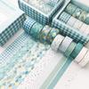 YUBX Masking Set of Creative Washi Tape with Gold Foil Stamping for DIY Gift and Gift Decoration Tape, 10, Crafts, Journals, Planners, Scrapbooks,