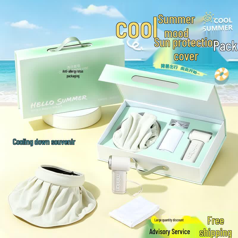 Summer Cooling Fan Gift Set