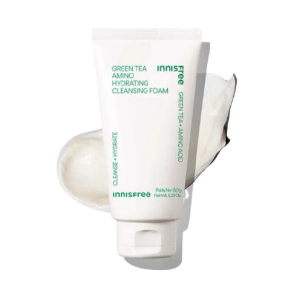 Innisfree Green Tea Amino Hydrating Cleansing Foam 150g Moisturizing & Refreshing Cleanser