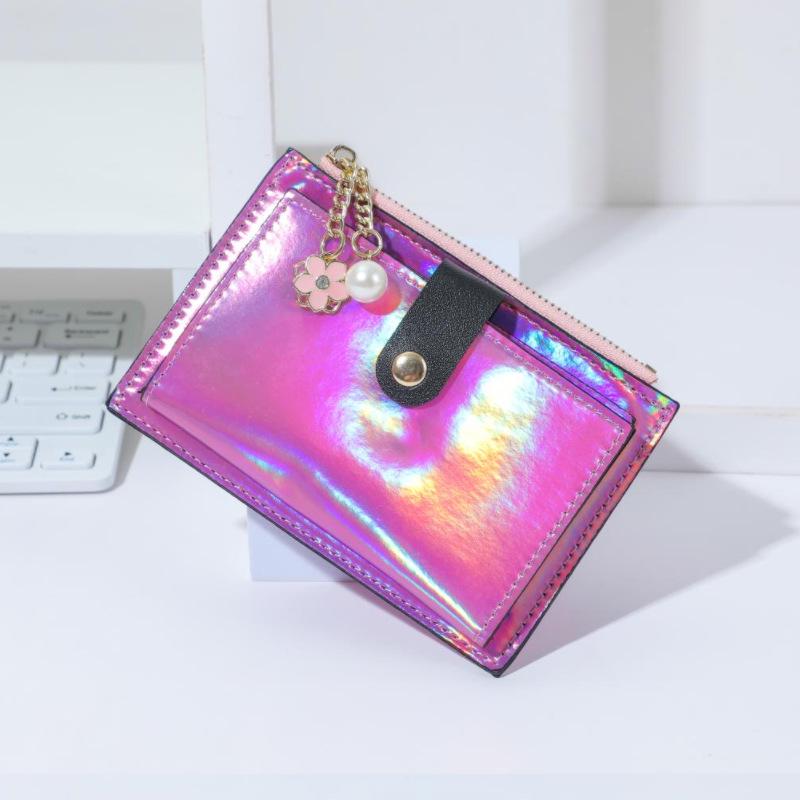Multi-functional Card Holder & Zipper Coin Purse with Custom Logo & Multi-Card Slots, PU Material.