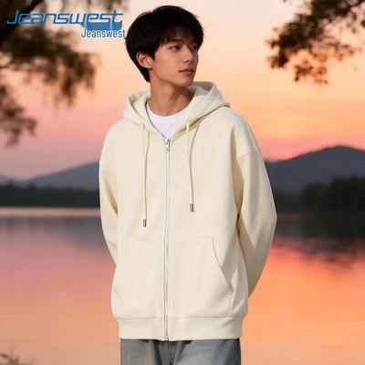 Jeanswest Men's Casual Heavyweight Hooded Cardigan