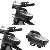 Bicycle Handlebar Storage Bag With Pvc Hard Shell Large Capacity For Cycling Gear And Phone Protection