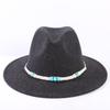 Popular European and American High-end Wool Top Hat, Men's and Women's Fashion Versatile Elegant Top Hat Jazz Hat