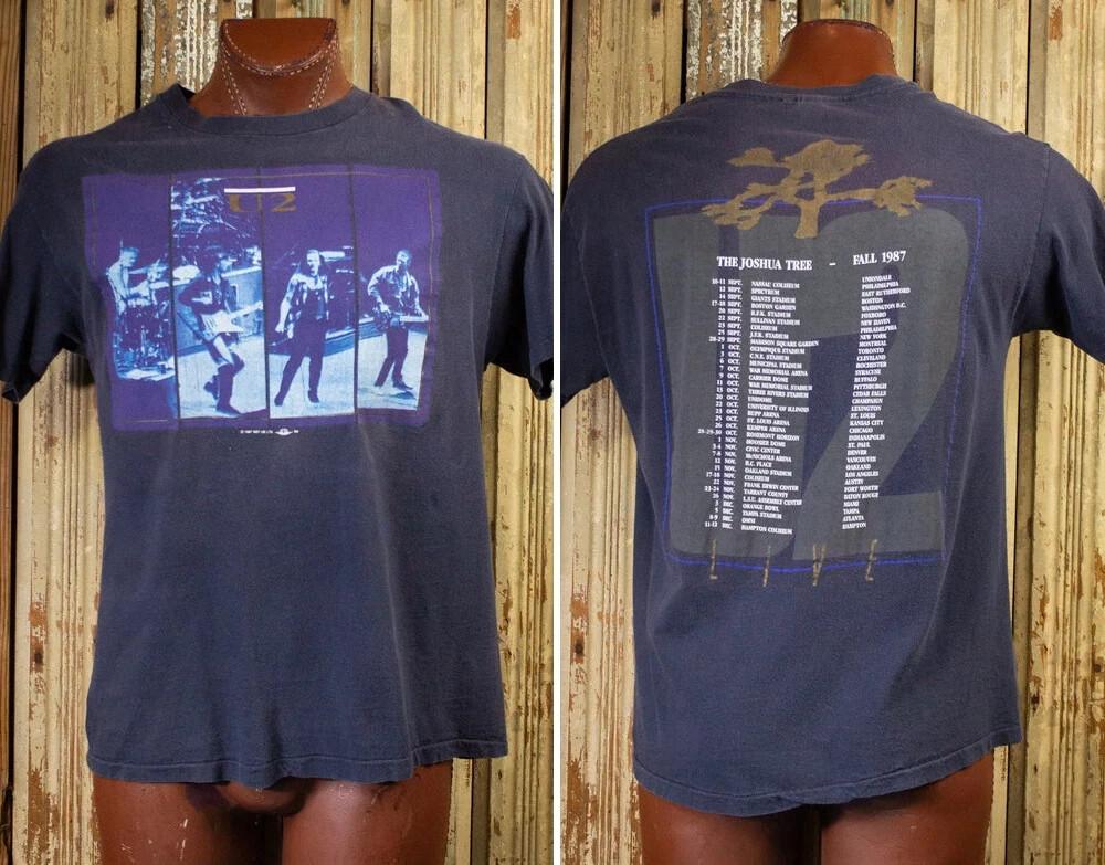 Vintage U2 Joshua Tree Concert T Shirt 1987 Unisex T-Shirt L