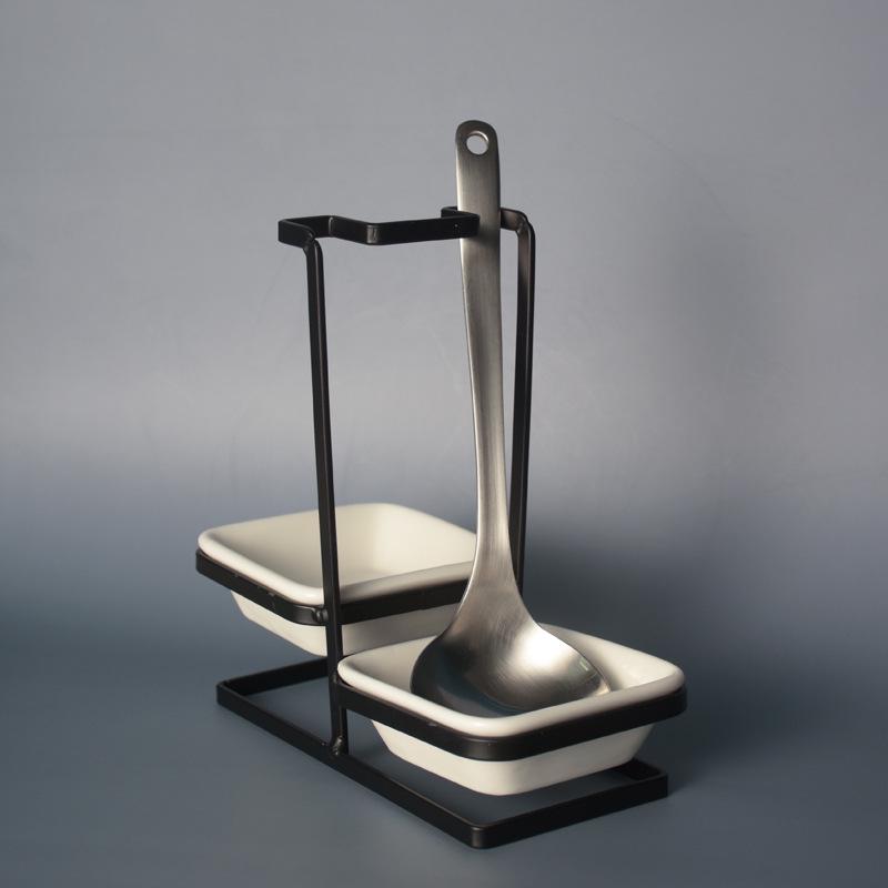 Stainless Steel Spoon and Ladle Holder - Skimmer Rack for Kitchen & Restaurant