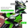 For ZX-6R ZX636R 2024 2025 Motorcycle Frontal Spoilers Downforce Winglet Aerodynamic Wing Front Spoiler lower shroud front wing