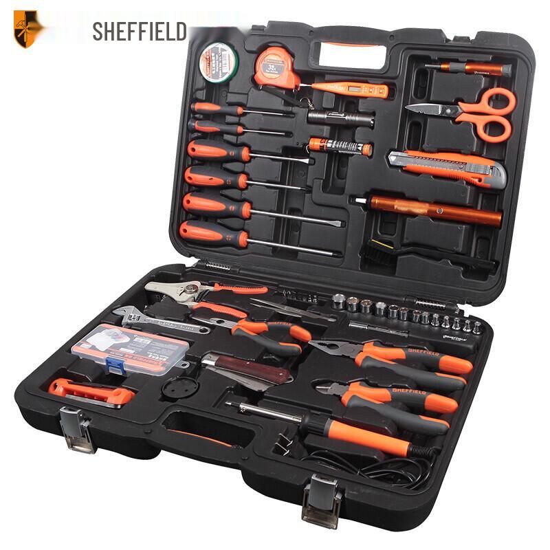 SHEFFIELD 57-Piece Telecom Repair Tool Kit Chromium Vanadium Steel