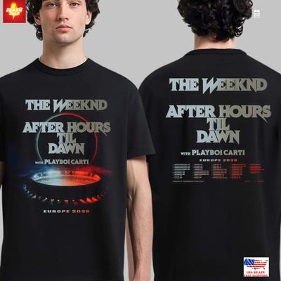 The Weeknd After Hours Til Dawn With Playboi Carti Europe 2026 Shows T-Shirt Unisex T-Shirt