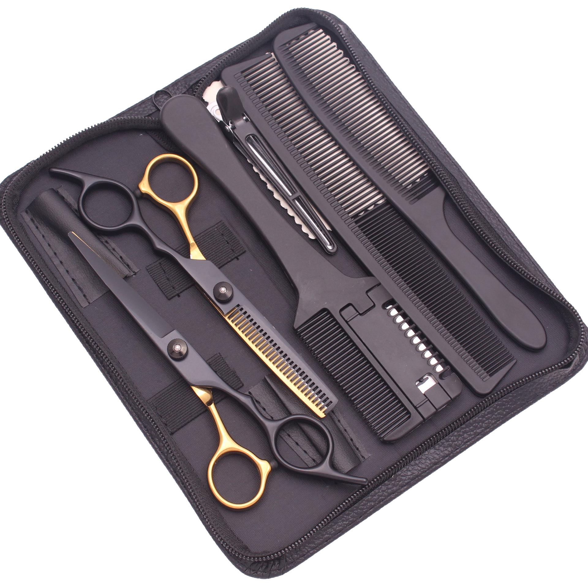 

High-Quality Hairdressing Scissors Set: Straight & Thinning Shears for Apprentice & Home Use