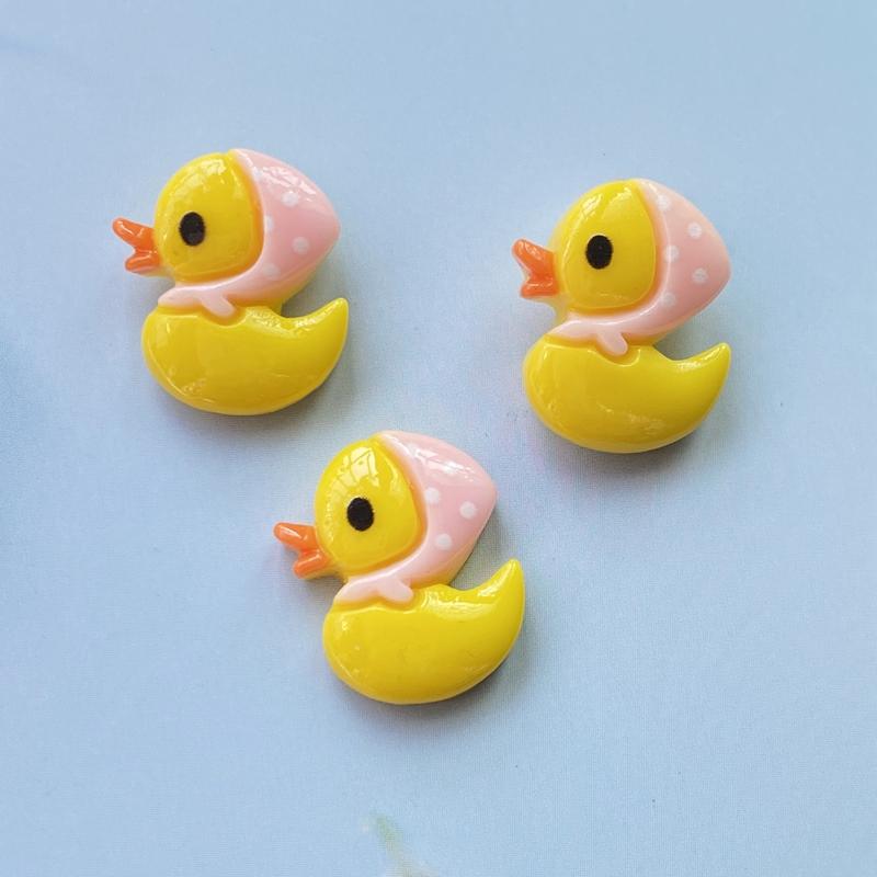 20pcs Resin Lovely Mix Colorful Mini Duckling Flatback Cabochon Stone  Scrapbook DIY Decor Home Figurine Crafts