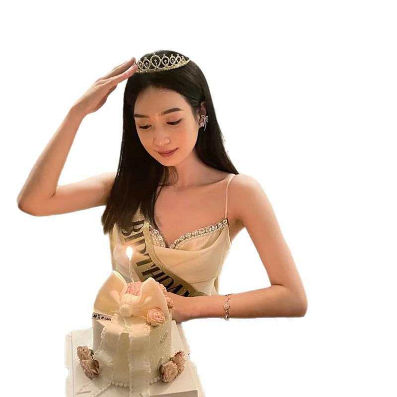 Little Princess Crown & Sash Birthday Headpiece Set