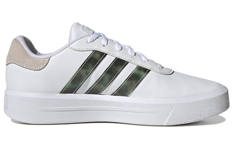 Women's Sneakers adidas Wmns Court Platform 'White Linen Green'