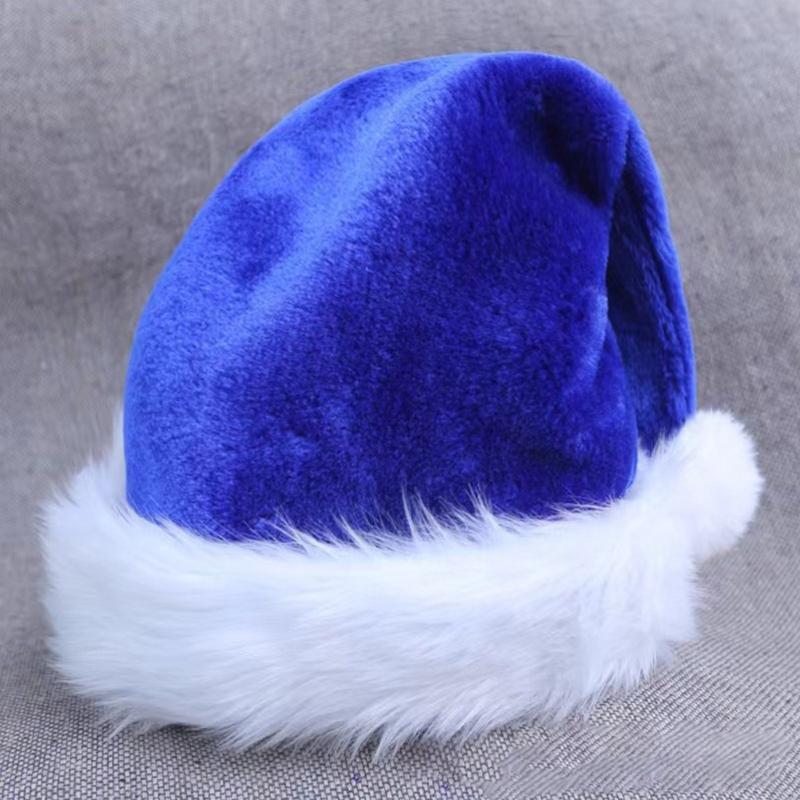 Christmas Headwear Cap Thicken Plush Perfect for the Holidays Colorful Outfits for Cosplay Santa Furry Hat