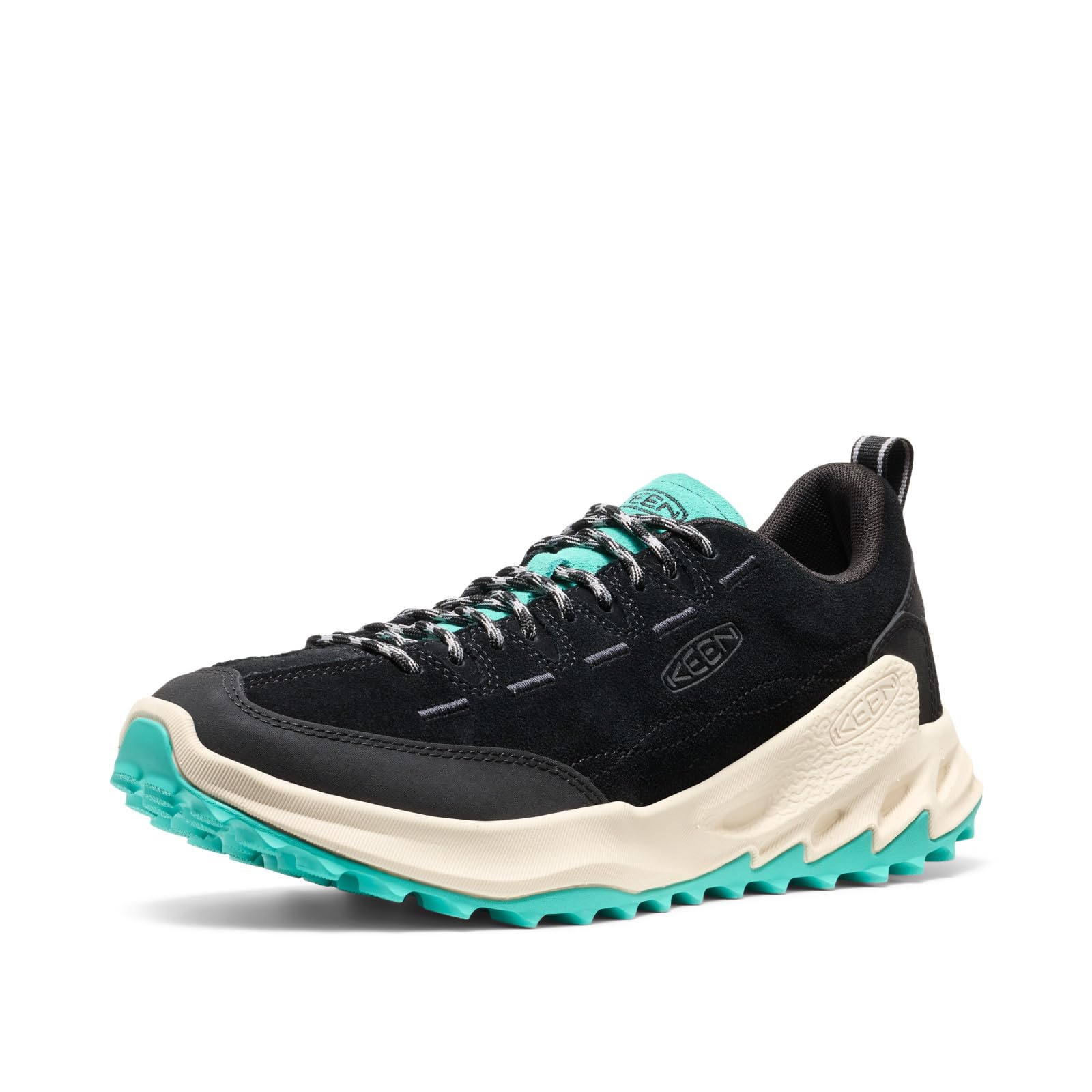 KEEN Jasper Sionic Size Men s Sneakers, Black/Bright Aqua, 8.5