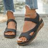 Fashion Comfortable Summer Wedge Sandals for Women Lightweight Anti Slip Beach Shoes Woman White Ankle Strap Casual Sandalias Mujer 2025