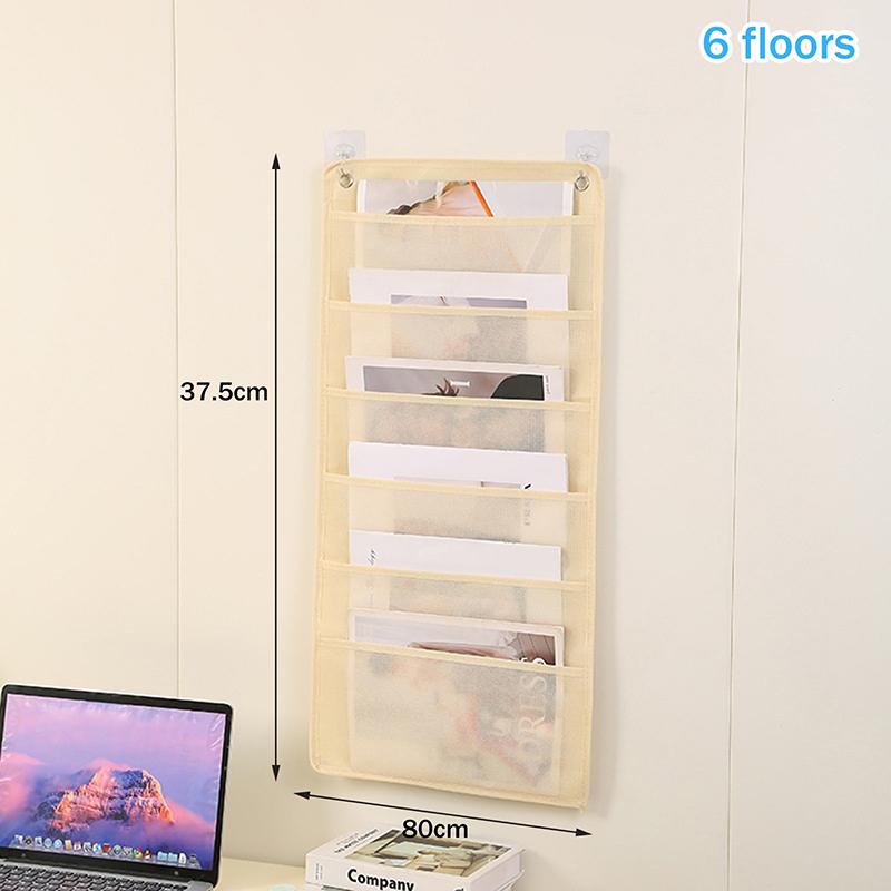 Document Hanging Storage Bag Oxford Cloth Storage Pocket Chart Hanging File Folding Holder Cascading Fabric Organizer For Office