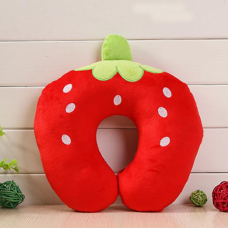Cartoon Portable U-Shaped Neck Pillow - Foldable & Multifunctional for Travel