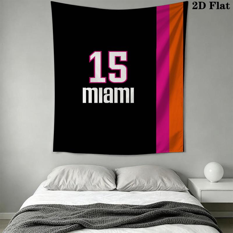 Miami Heat Fire Passion Threepiece Set 1 Duvet Cover 2 Pillowcase Without Core Bedding Set Christmas Birthday Gift