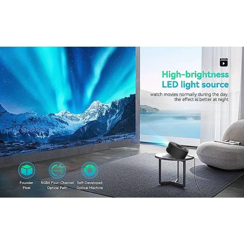 Compact Mini Projector E60 Portable Wired Home Projector With Vibrant 720p Resolution