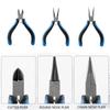 3 Pieces Multifuntional Jewelry Tool Set Jewelry Pliers Set Round Nose Pliers for Professional Crafting and Repairs
