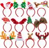 JOYFY 12 Packs Christmas Headbands with Assorted Design Christmas Holiday Headband for Women Men Christmas Parties Xmas Favors