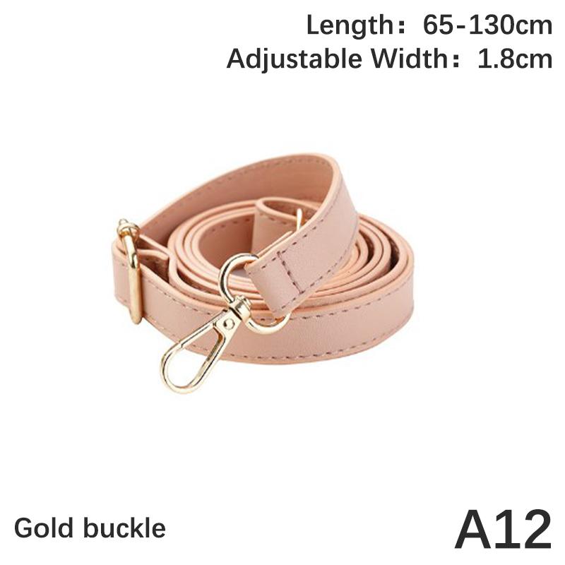 Pu Leather Shoulder Strap Crossbody Bag Strap 130Cm Long Double-Layer