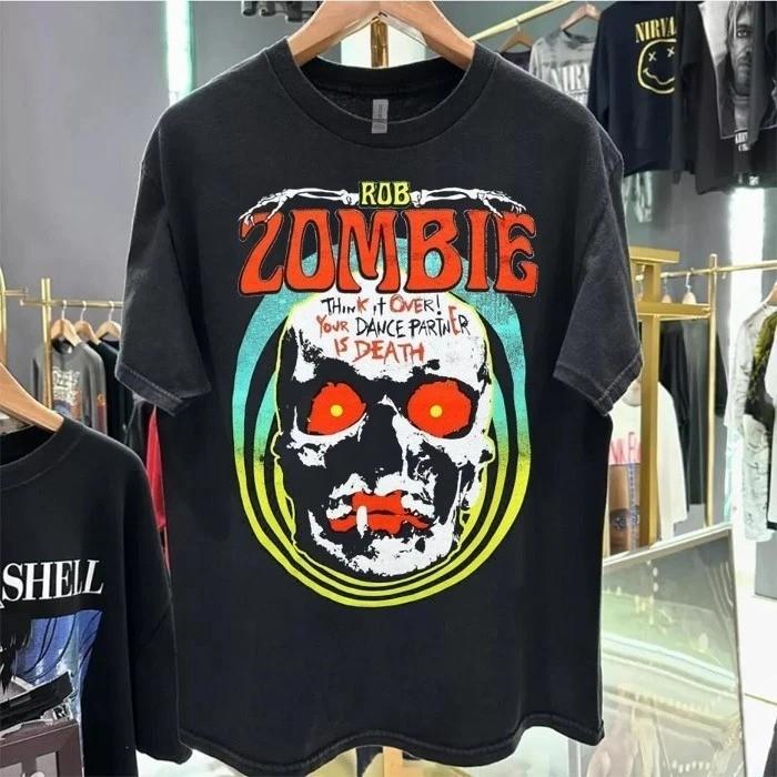 Remake Rob Zombie 90s Retro style Black Unisex T shirt Heavy Cotton Unisex T-Shirt XXXL