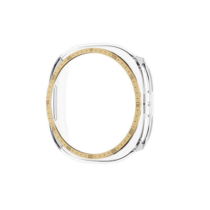 Hohle PC-Abdeckung für Samsung Galaxy Watch 8 44mm mit Skala Schutzhülle Bumper für Samsung Watch8 40mm Lünettenringhülle 2025