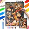 Mickey Mouse and Friends Digital Oil Painting Art Painting Kit Manual Diy Painting for Home Decorations
