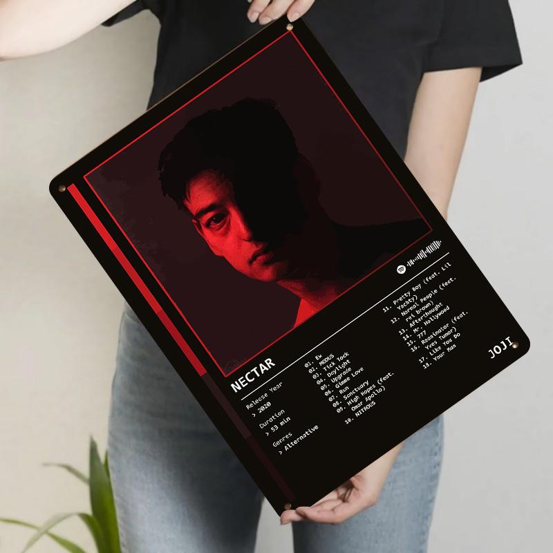 

Joji Nectar Album Cover Custom Metal Tin Sign Music Decor Wall Art for Fans 20x30cm（7.8x11.8inch）