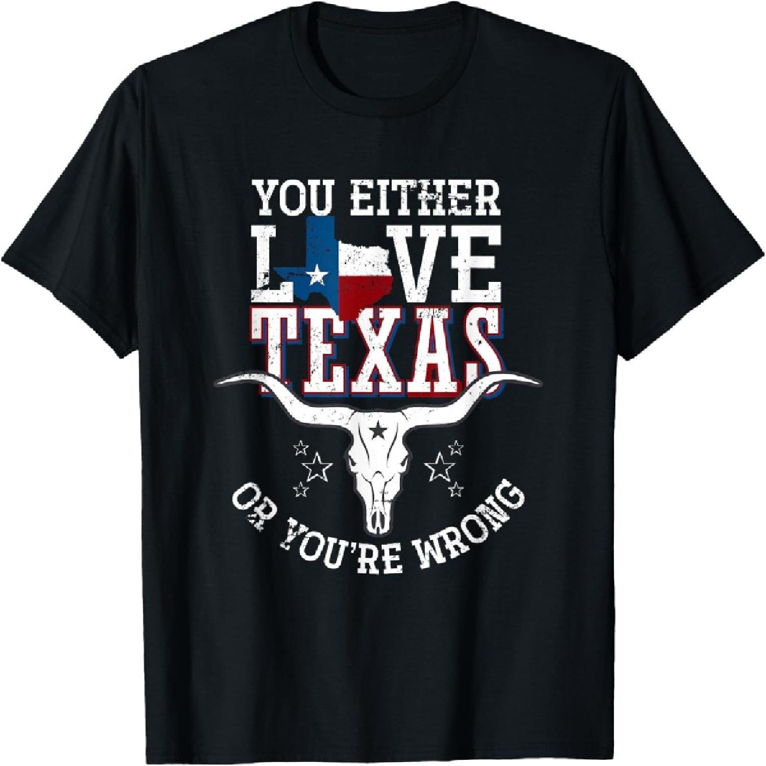 Funny Patriotic Texan USA Pride Gift Texas T-Shirt S