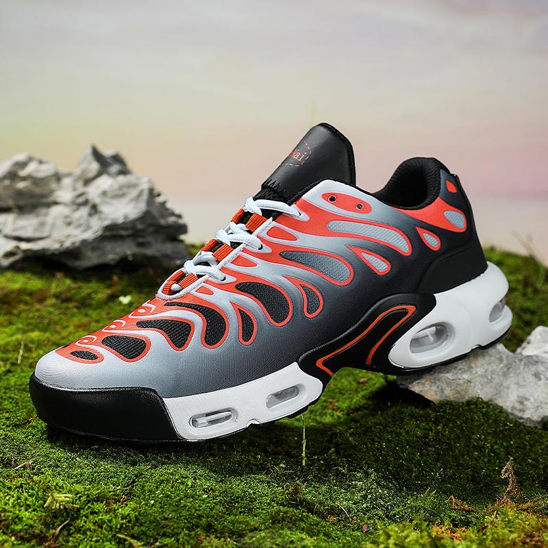 

Мужские удобные ультрамягкие и дышащие кроссовки на шнуровке 46 красный/белый