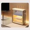 Wall Mounted WiFi Router Storage Box Semi Transparent Open Hole Wall Router Cable Box for Office