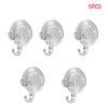 1/2/4/5/10pcs Suction Cup Hooks, Clear Reusable Heavy Duty Vacuum Suction Cup Hooks Glass Kitchen Bathroom Hooks for Towel