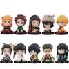 Q Version Demon Slayer Sitting Ghost Doll Tanjiro Nidouzi Inosuke Zenizu Figure Action Figure Movie Model Toys Doll