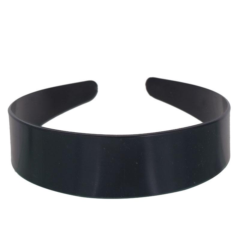 Bandă de păr din plastic negruBaston răsucitBandă de cap stil naționalBandă de păr școală primară