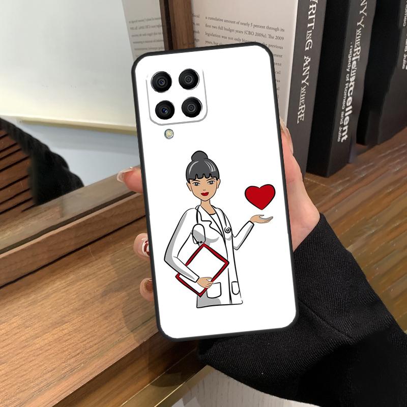 Nurse Medical Health Heart Case For Samsung Galaxy M35 M15 M55 M56 M36 M16 M06 M31 M13 M33 M53 M12 M32 M52 M14 M34 M54