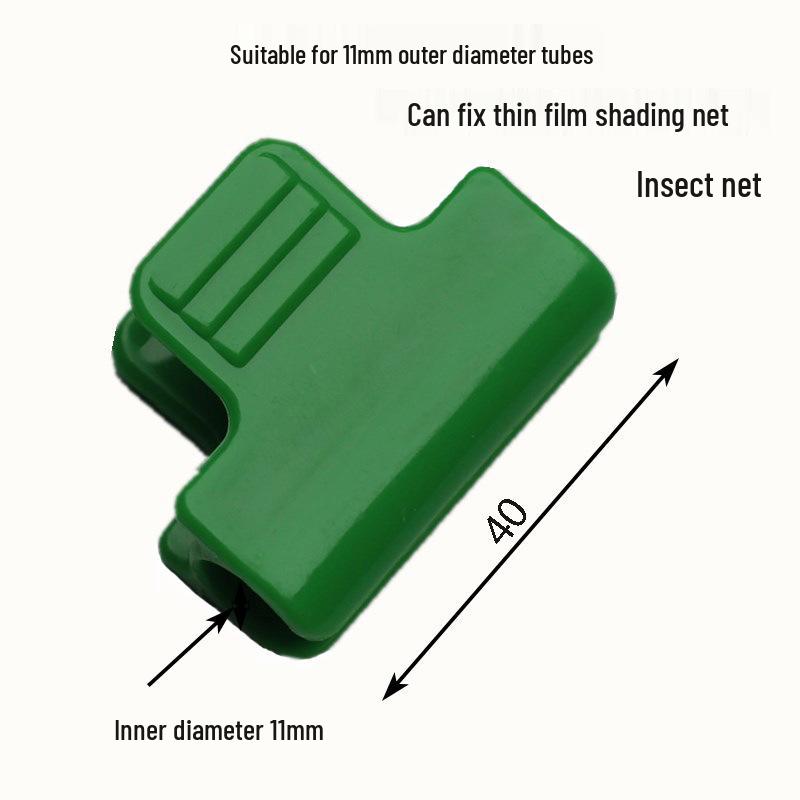 Greenhouse Film Fixing Clips – 11mm Horticultural Plastic Plant Buckle