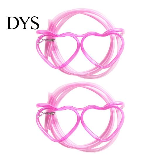 Wiederverwendbare Kinderstrohhalme 2 Stück Brille, Extra-lange biegbare Trinkhalme, Lustiges interaktives Spielzeugdesign, Party für Geburtstagsfeiern Lustiges Accessoire