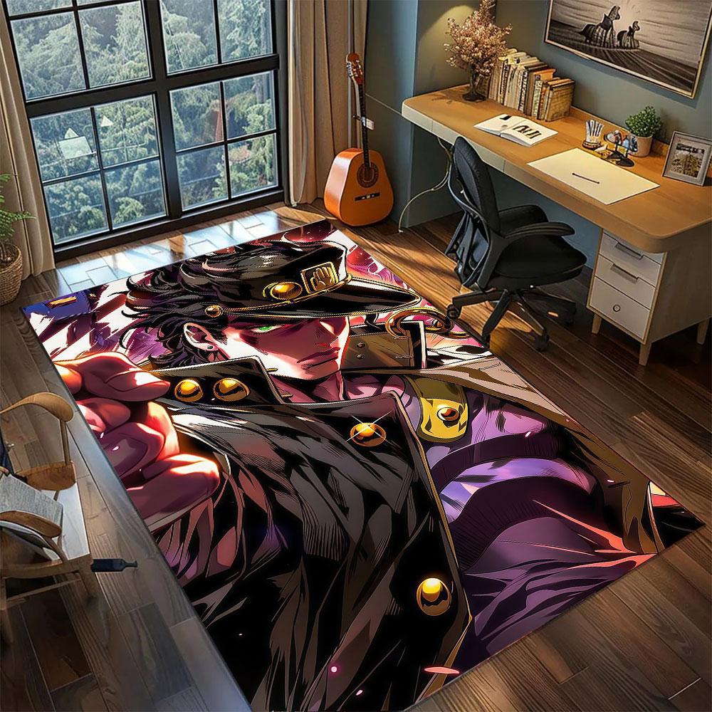 Giorno Giovanna JoJo Carpet for Living Room Bedroom Home Decor Cool Movie Mat Play Floor Mat