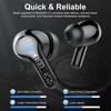 UYUXIO HiFi Stereo Earphone Wireless Earbuds with LED Display 48H Play Time Ear Buds with ENC Noise Cancelling Headphones