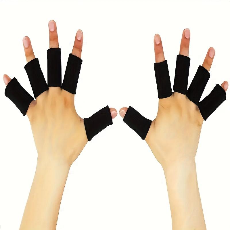 [High Elastic Finger Sleeves] 10pcs High Elastic Finger Sleeves | Breathable Nylon Blend Compression Wrap for Thumb Support, Trigger Finger Assistance