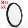 KnightX Special Effects Star Line 4 6 8 Star Camera Lens Filter For Canon Sony Nikon 1200d 200d D80 Dslr 52mm 58mm 67mm 77mm