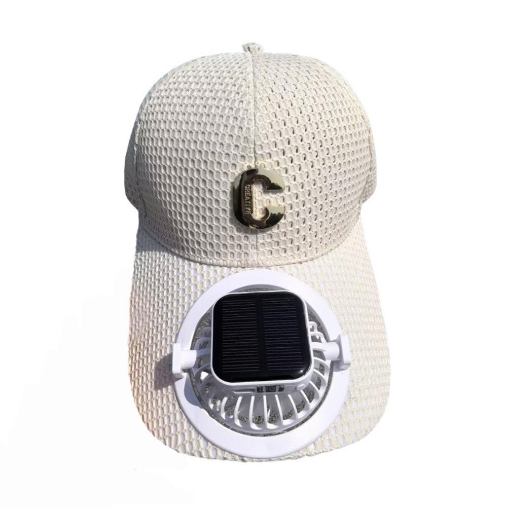 USB Charging Solar Fan Hat Quick Dry Full Mesh Hats Fashion Baseball Cap  Outdoor
