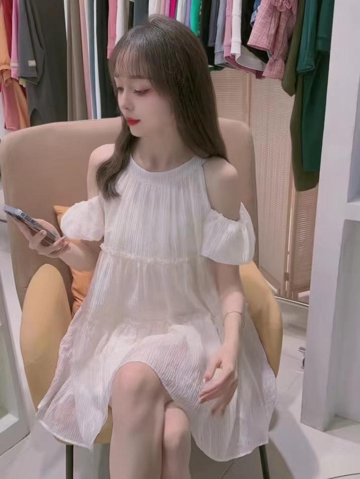 2024 Sommer Damen Schulterfreies Petite Kleid - Süßer und Eleganter Stil