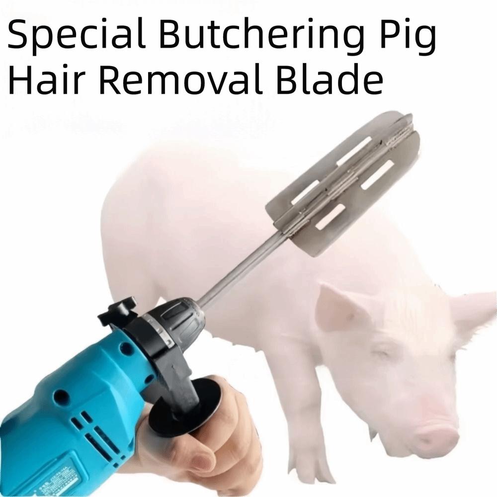 Portable Hog Hair Scraper Stainless Steel Hog Hair Shaver Wear-resistant Hog Trimmer Farm