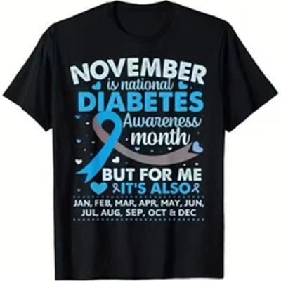 T1d T2d T Shirt National Immunization Awareness Month 100 Pure Cotton G Vintage Streetwear Stylish Stretched