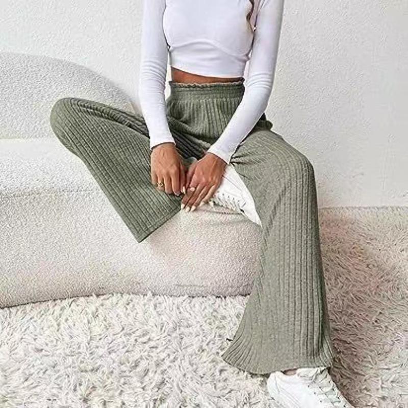 Autumn and Winter Casual Loose Knitted Women's Pants & Capris