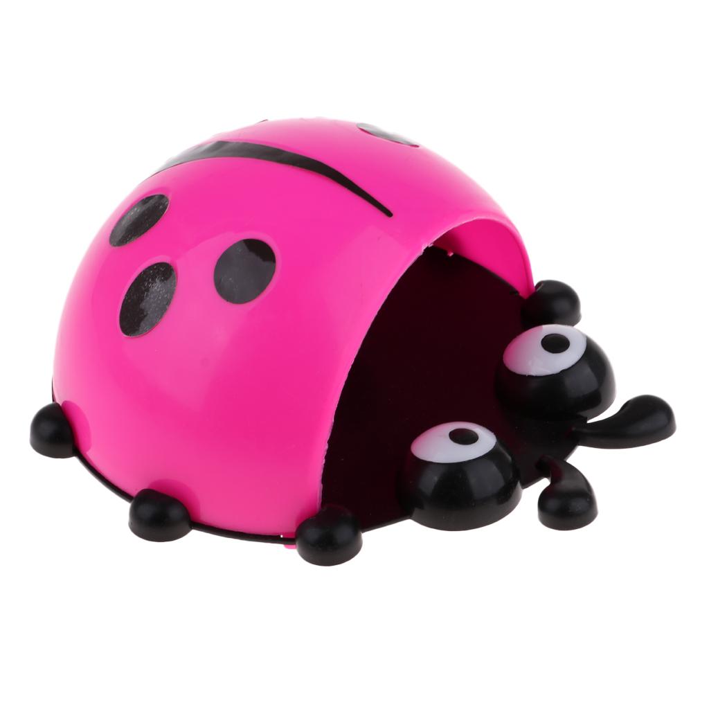 

Kids Scooter Handle Bar Basket Durable Ladybug Decoration Plastic Bicycle Basket Bag for Children Bike рожевий